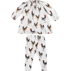 Milkbarn NWT 12-18 mo leggings and dress organic